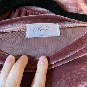 Laina Rauma Velvet Liesure Suit in Pink
